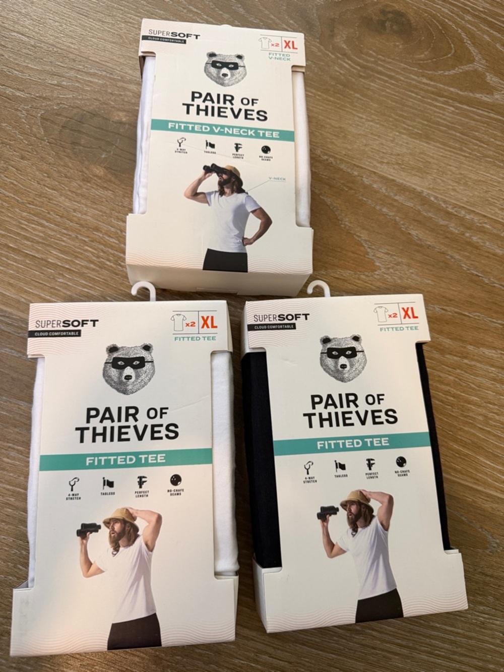 Pair of Thieves Men's Fitted Tee Bundle Size XL